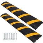     6ft Rubber Speed Bump 2 Pack 72   Traffic Calming Hump  Heavy Duty Speed Bumps