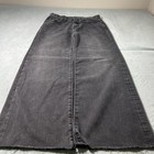 Y2k 2000s Beyond Baggy Jeans Womens 14 28x25 Raw Hems Hamilton Wide Leg Loose