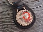 1950s Pontiac Indian Chief Chrome Leather Key Fob Nos Hi-quality Key Holder