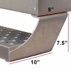 Csm Aluminum Lower Step Brackets For Freightliner Classic  Fld