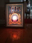 Vintage Miller  lite  1982 Beer Lighted Bar Sign Light  Pub Decor Man Cave  Nice