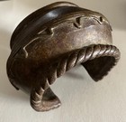 Antique Bronze African Arm Bracelet Large Rare Find