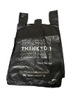Bags 1 6 Black 21 X 6 5 X 11 5  thank You  T-shirt Plastic Grocery Shopping Bags