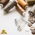 260pcs Steel Safety Pins Assorted 5 Size Heavy Duty Nickel Plated Clothes Pins