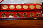 12 Zodiac Gilded Commemorative Metals By The Shenyang Mint In China Circa-1980
