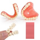 Custom Fit Diy Denture Kit - Full Set Fake Teeth For Top   Bottom   Easy Smile M