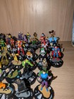 Heroclix Lot 90 Figures Mixed Bulk With Cards And Extras 