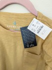 Nwt Crewcuts Small Size 6-7 Boys Yellow Long Sleeve Top Cotton Fall