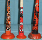 Vintage Halloween Tin Noisemaker Horn Lot X3 T  Cohn U s  Metal Toy