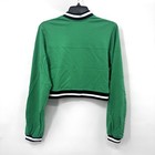 French Terry Cropped Jacket Kelly Green Mixify By Weissman 15532 Xla 16 18
