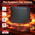 396 Pockets Coin Collection Book Album Holder  Fireproof Coin   Money Collection