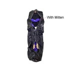 Glossy Pvc Leather Catsuits Zip-up Sleeping Bag Bodysuit Sack With Gloves