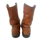 Vtg 1986 Red Wing Pecos Boots Feather Tag Size 8 5 D Brown Leather Super Sole