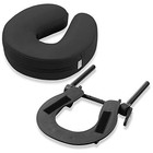 Massage Table Face Cradle With Pillow 3 Inch Foam Adjustable Headrest Pu Leather