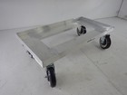 Channel Dolly  Glass Rack milk Crate Dolly  14 25 w X 27 25 d X 7 5 h  Aluminum