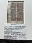 Ca 1240 Medieval Vellum Bible Leaf England William De Brailes Psalms Historated