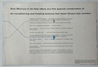 1957 Mercury Climate-master New Dream-car Feature Integrated Hvac Car Brochure