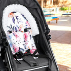 Floral Car Seat Head Support Infant Baby Carseat Head Support   Strap Covers For