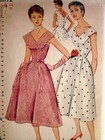 Vintage 1954 Simplicity Sewing Pattern 4672 Misses One-piece Dress Size 14