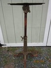 Antique Industrial Cast Iron Adjustable Drafting Table Base 28  to 41    Tilt