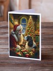 English Springer Spaniel Santa Claus Cards Envelopes Pack Of 8 Dac4108gca7p
