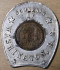 1930 Us Lincoln Cent Encased Washington Dc Lucky Keep Me   Never Go Broke