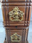 Vtg Singer Sewing Machine Oak 2 Drawer Cabinet Side Box C1890 Antique B294