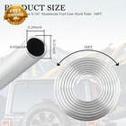 Fuel Line Aluminum Tubing 16ft 5 16  Steel Fuel Line For Hard Metal Fuels