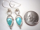 Turquoise 925 Sterling Silver Dangle Earrings    You Will Receive Exact Earrings