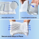 Male Dog Wrap Diapers Medium Size 50 Count Absorbent Leak Protection White