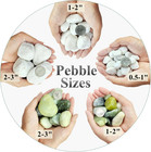 10 Lbs White Gravel For Aquarium  2-3 Inch Large Pebbles For Planters