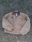Carhartt Detroit Jacket Blanket Lined Size 44 Large Tan