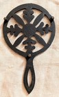 Vintage Wilton Cast Iron Trivet Floral Design