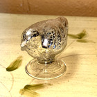 Mercury Glass Bird Figurine 2 5 In T X 3 5 In L
