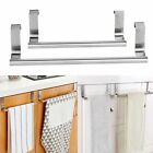 Over Cabinet Door Towel Rack Bar Hook Kitchen Storage Bathroom Shelf Holder