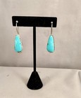 Navajo Turquoise And Sterling Silver Earrings
