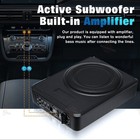 10  inch Car Under-seat Active Subwoofer Power Amplifier Bass Slim Speaker New