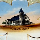 Pocatello St Josephs Church - Id Idaho Antique Souvenir China Trinket Dish Plate