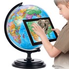 3d Ar Large World Globe On Stand Rotating World Map Illuminated Night Lamp Gift