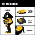 New Dewalt Dce150d1 20v Max Cordless Cable Cutter Kit - 2 0ah Battery   Charger