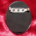 Art Deco Woman Lady In Hat Mother Of Pearl Abalone Shell Brooch Pin Vintage