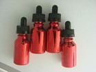 25 Pack 15ml Metallic Red Glass Dropper Bottles Crc Essential Oil