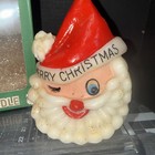Rare Vintage Trim-a-tree Santa Candle W Box   Holt Howard -ish
