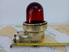 Vintage Naval Navy Red Light Brass Salvage War Ship 1   Degree Combat Readiness