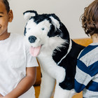 Melissa   Doug Giant Siberian Husky - Lifelike Stuffed Animal Dog  over 2 Feet T