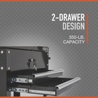 Ironton 2-drawer Tool Cart  30-1 2in l X 14-1 2in w X 33in h  350-lb  Capacity