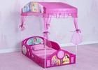 Children - Plastic Sleep And Play Toddler Bed Canopy Pink