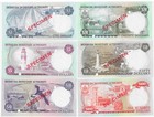 Bermuda  1 5 10 20 50 100 Queen Specimen Set P-28 29 30 31 32 33 1978 Unc Note