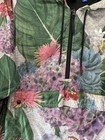 Adidas Originals Windbreaker Jacket Womens Size Medium Floral Hooded Aj8875