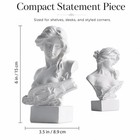 Xmgzq Mini Aphrodite Statue white Greek Goddess Figurine For 6 Inches  White